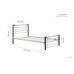 Noah 4'6" Double Metal Bed Frame