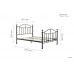 Monza 5'0" King Size Metal Bed Frame