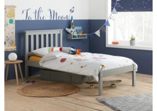 Lynton 3'0" Single Grey Bed 