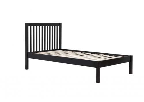 Luna 3'0" Single Black Bed Frame 