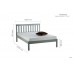 Lynton 5'0" King Grey Bed 